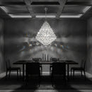 K-Light KLCH-6003/26 230V 40W E14 Medium Diamond Crystal Chandelier.