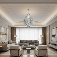 K-Light KLCH-6003/26 230V 40W E14 Medium Diamond Crystal Chandelier.