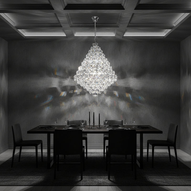 K-Light KLCH-6003/26 230V 40W E14 Medium Diamond Crystal Chandelier.