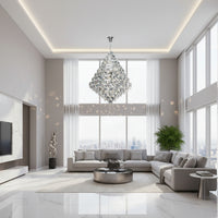 K-Light KLCH-6003/26 230V 40W E14 Medium Diamond Crystal Chandelier.