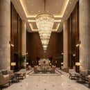 K-Light KLCH-6515/34-SG 230v 40W E14 GRANDIOSE Crystal Chandelier.
