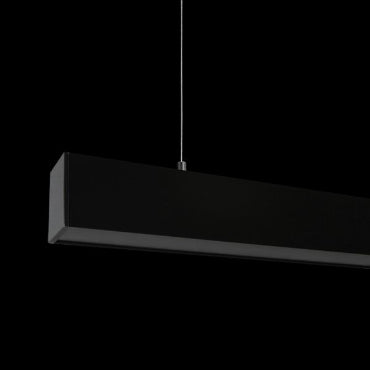 K Light AP-500/BL+BL-WW-1, AP-500/BL+BL-WW-2, AP-500/BL+BL-WW-3 Complete U-Channel Pendant with Black Cover Warm White-Mr Smart Lighting Company.