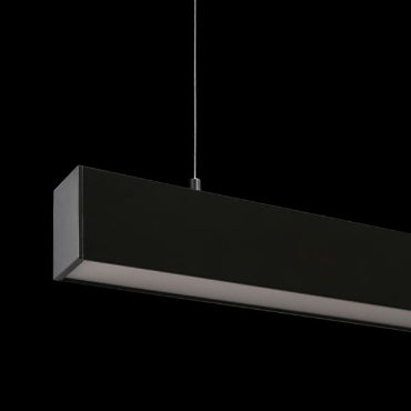 K Light AP-500/BL+FR-WW-1, AP-500/BL+FR-WW-2, AP-500/BL+FR-WW-3 Complete U-Channel Pendant with Frosted Cover Warm White (100cm) (Multiple Sizes)