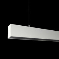 K Light AP-500/WH+BL-CW-1, AP-500/WH+BL-CW-2, AP-500/WH+BL-CW-3 Complete U-Channel Pendant with Black Cover Cool White-Mr Smart Lighting Company.