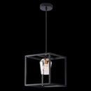 K Light K-LED-CC3-1 230v 3W LED Golden Crown Pendant Black with Clear Glass and Gold Mr Smart Lighting Company.
