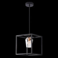 K Light K-LED-CC3-1 230v 3W LED Golden Crown Pendant Black with Clear Glass and Gold Mr Smart Lighting Company.