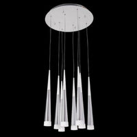 K Light K-LED2032-8/BA, K-LED2032-8/CF, K-LED2032-8/SG 40W LED Round 8 Light Cone Cluster (Multiple Colors/Finishes)-Mr Smart Lighting Company.