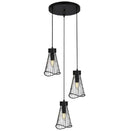 K Light T-KLCH-154-3/BL, T-KLCH-154-3/GD 230v 40W 3 x E14 Sensu Cluster Pendant (Multiple Colours/Finishes)-Mr Smart Lighting Company.