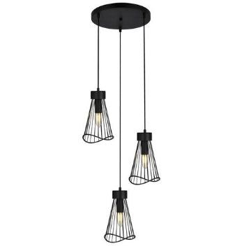 K Light T-KLCH-154-3/BL, T-KLCH-154-3/GD 230v 40W 3 x E14 Sensu Cluster Pendant (Multiple Colours/Finishes)