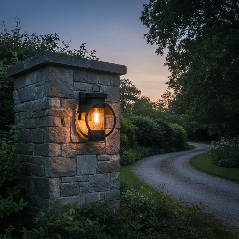 WALL LAMP-L350 BLACK