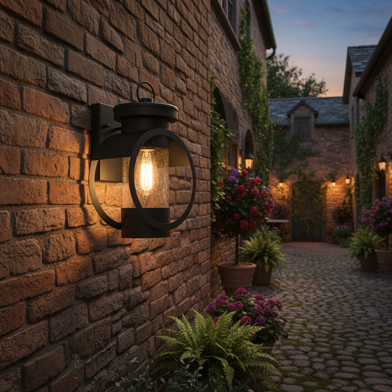 WALL LAMP-L350 BLACK