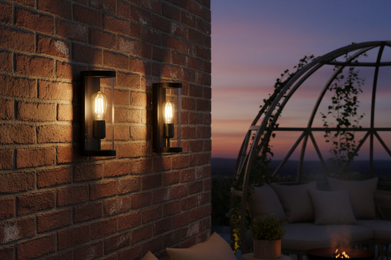 OUTDOOR WALL LIGHT-L370 MATT BLACK