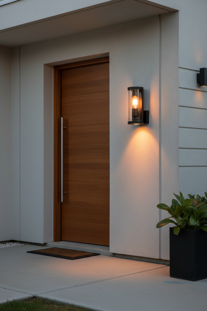 OUTDOOR WALL LIGHT-L370 MATT BLACK