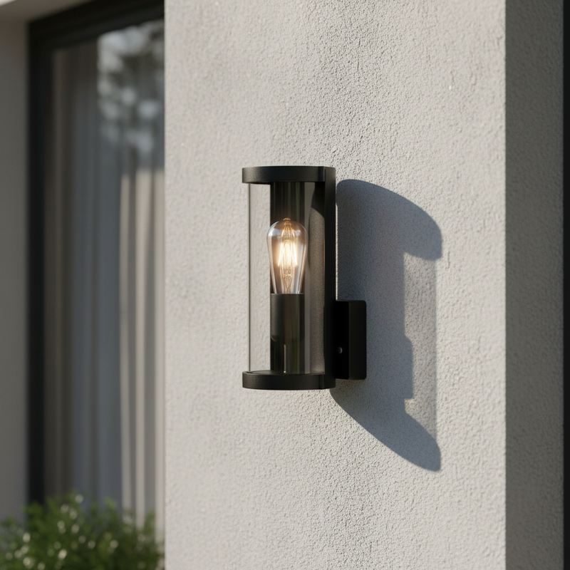 OUTDOOR WALL LIGHT-L370 MATT BLACK