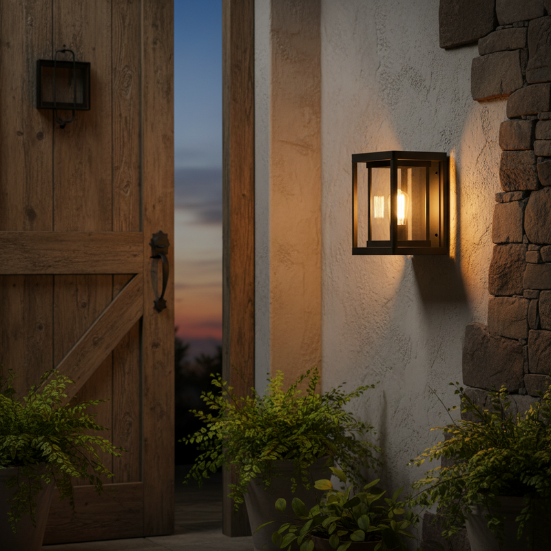 OUTDOOR WALL LAMP-L511 BLACK