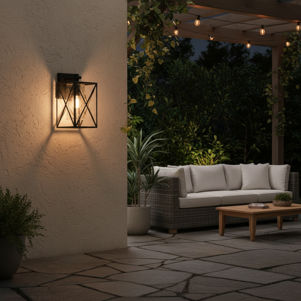WALL LAMP-L517 BLACK