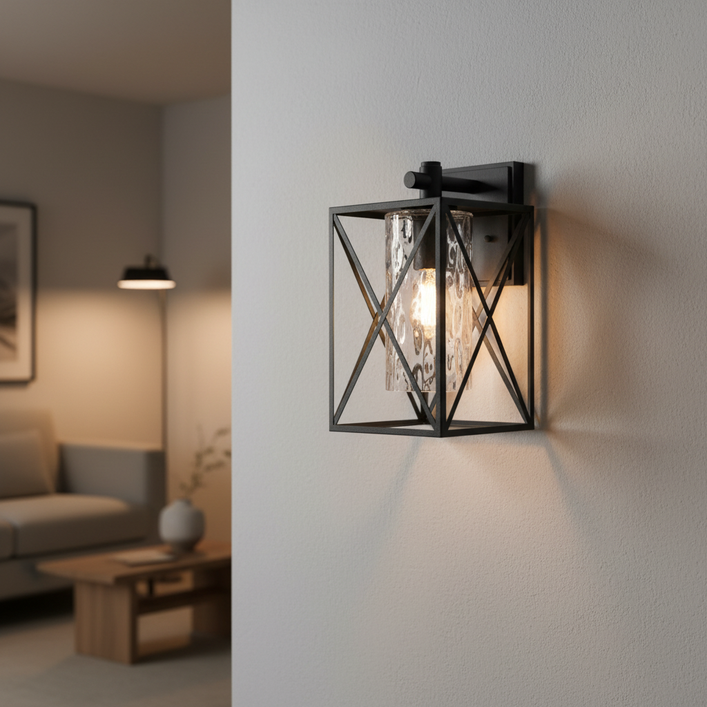 WALL LAMP-L517 BLACK