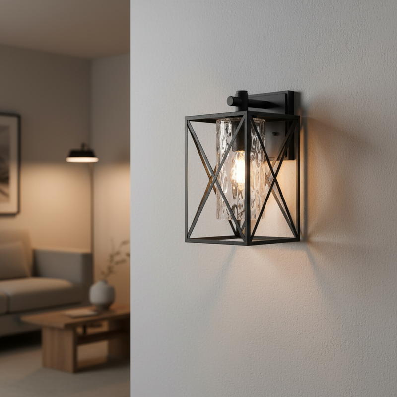 WALL LAMP-L517 BLACK