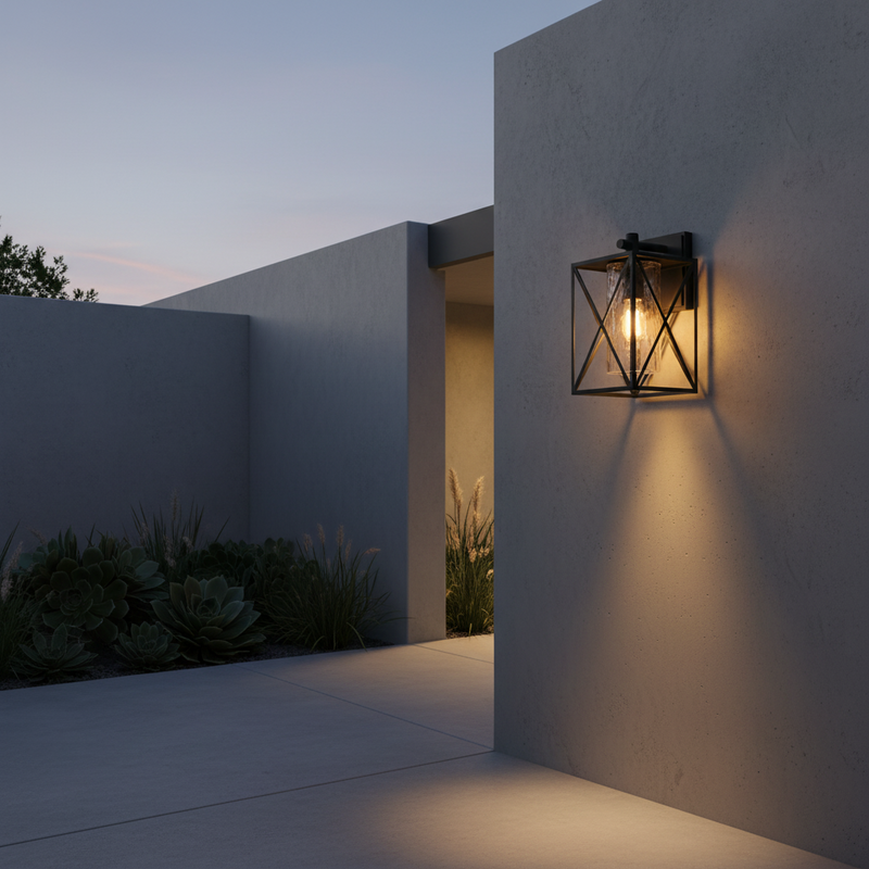 WALL LAMP-L517 BLACK