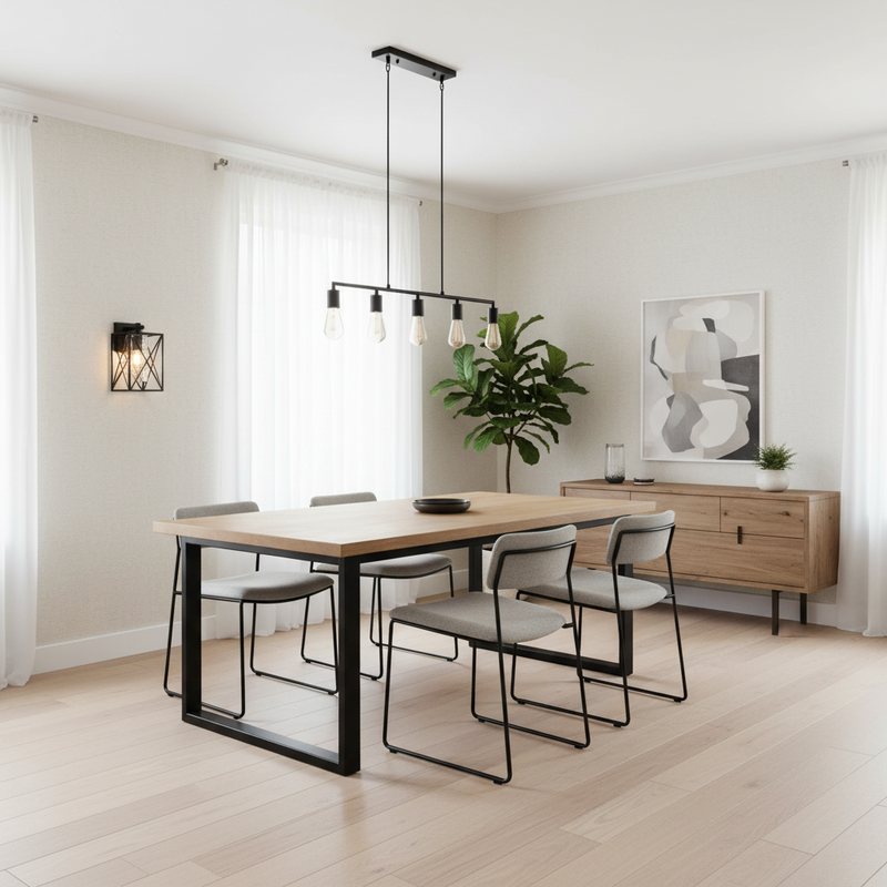 WALL LAMP-L517 BLACK