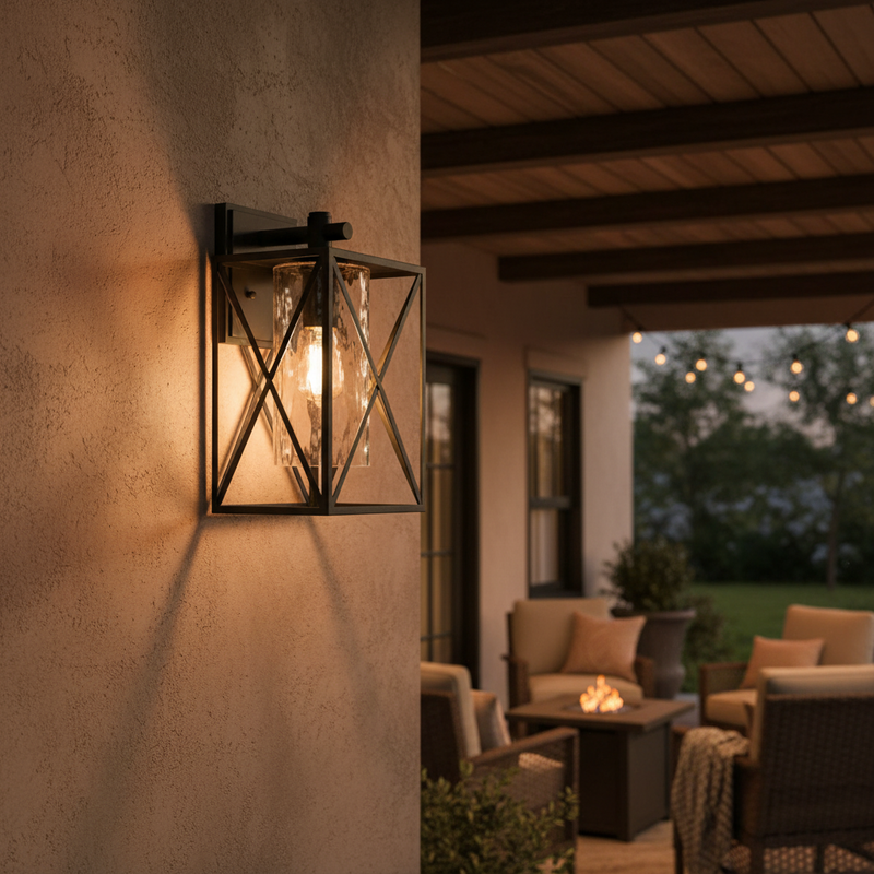 WALL LAMP-L517 BLACK