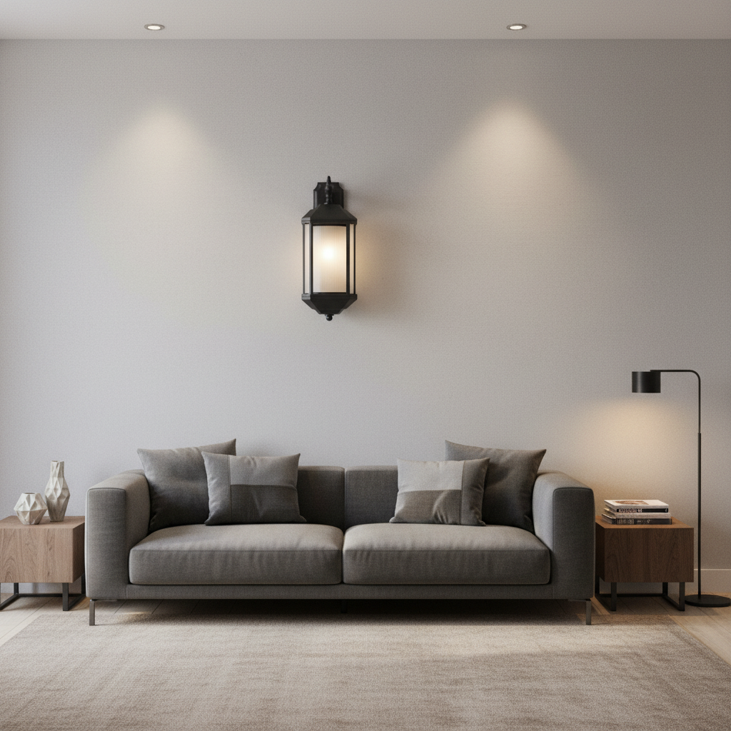 WALL LAMP-L519 BLACK