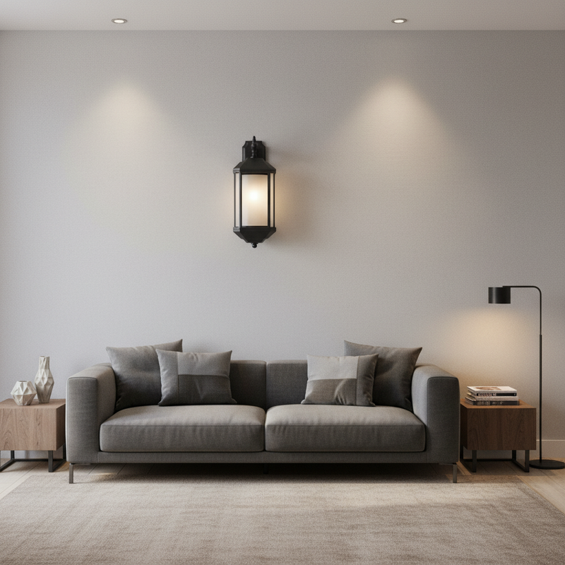 WALL LAMP-L519 BLACK