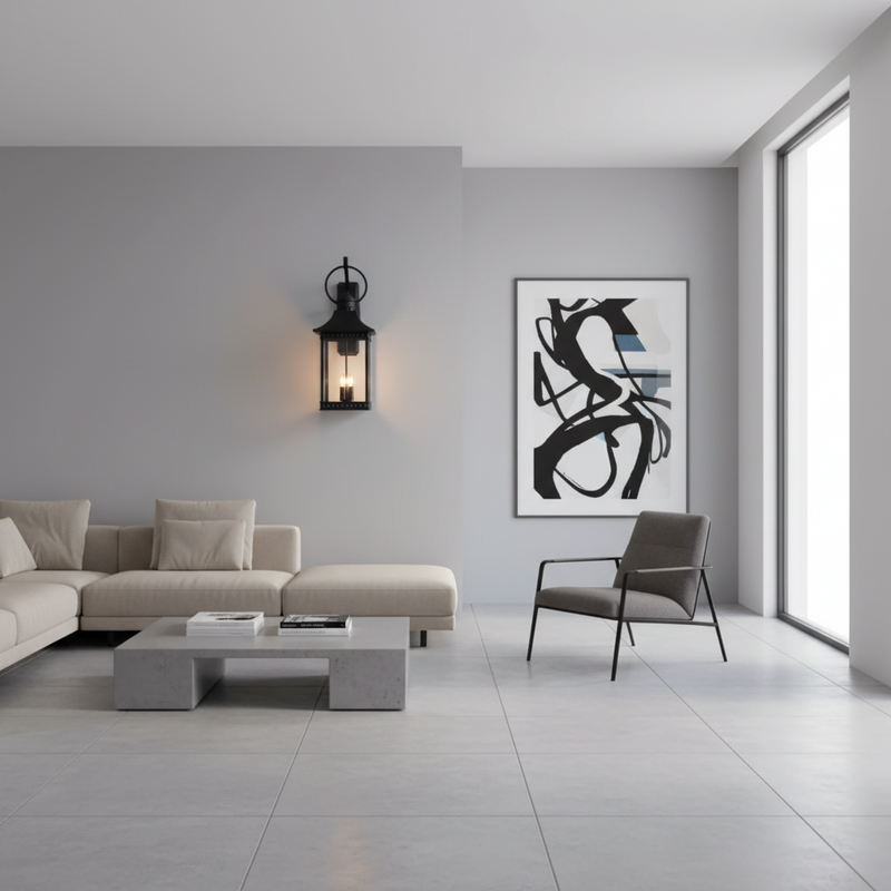 WALL LAMP-L520 BLACK
