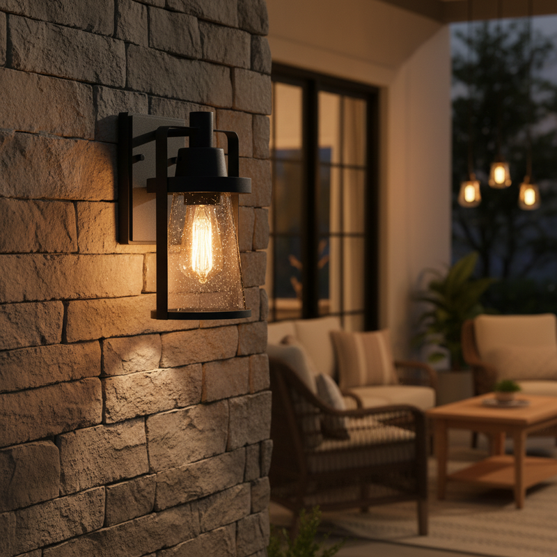 WALL LAMP-L528 BLACK