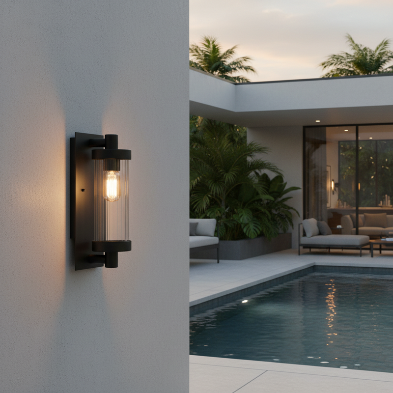 WALL LAMP-L544 BLACK