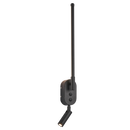 WB554 Black Aluminum and PMMA Linear Wall Light with Rotatable Spotlight Arm and 2 Switches