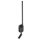 WB554 Black Aluminum and PMMA Linear Wall Light with Rotatable Spotlight Arm and 2 Switches