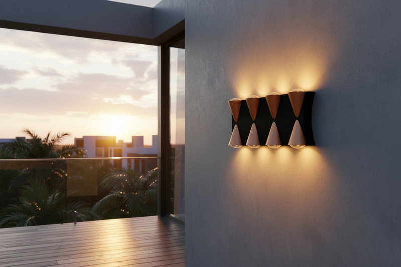 LED WALL LAMP-L556 BLACK/GOLD