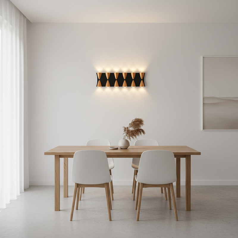 LED WALL LAMP-L556 BLACK/GOLD