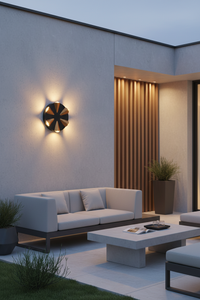 WALL LAMP-L557 BLACK/GOLD