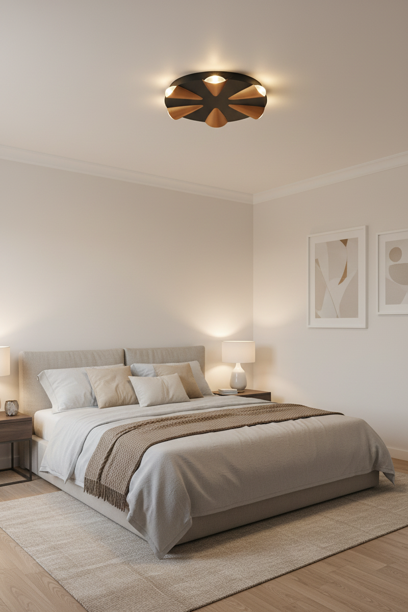 WALL LAMP-L557 BLACK/GOLD