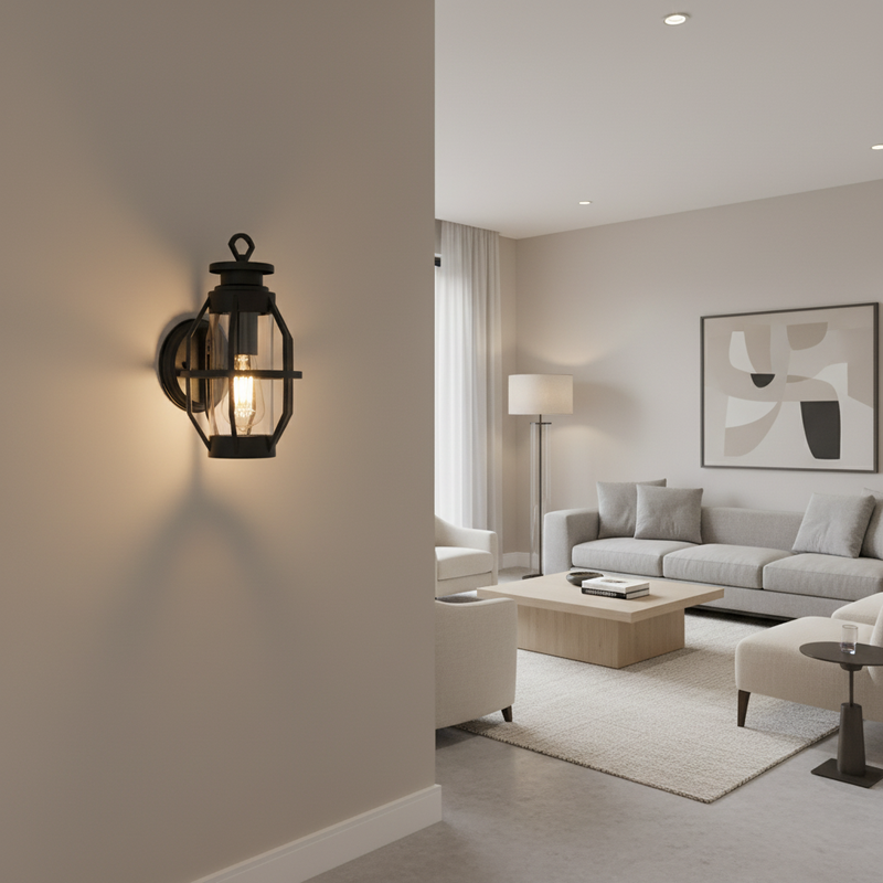 WALL LAMP-L571 BLACK