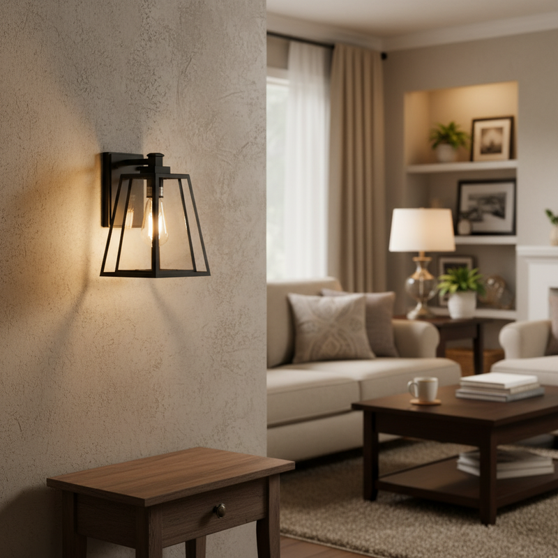 WALL LAMP-L627 BLACK