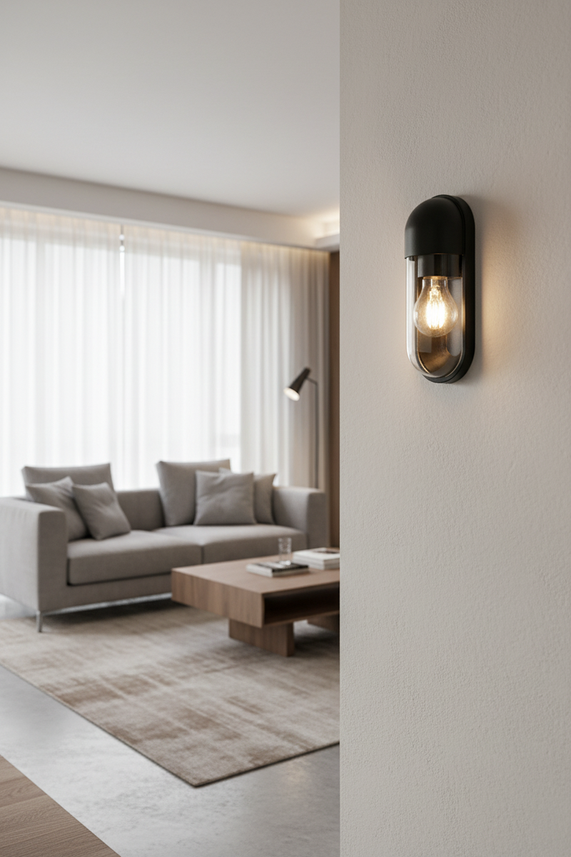 WALL LAMP-L632 BLACK