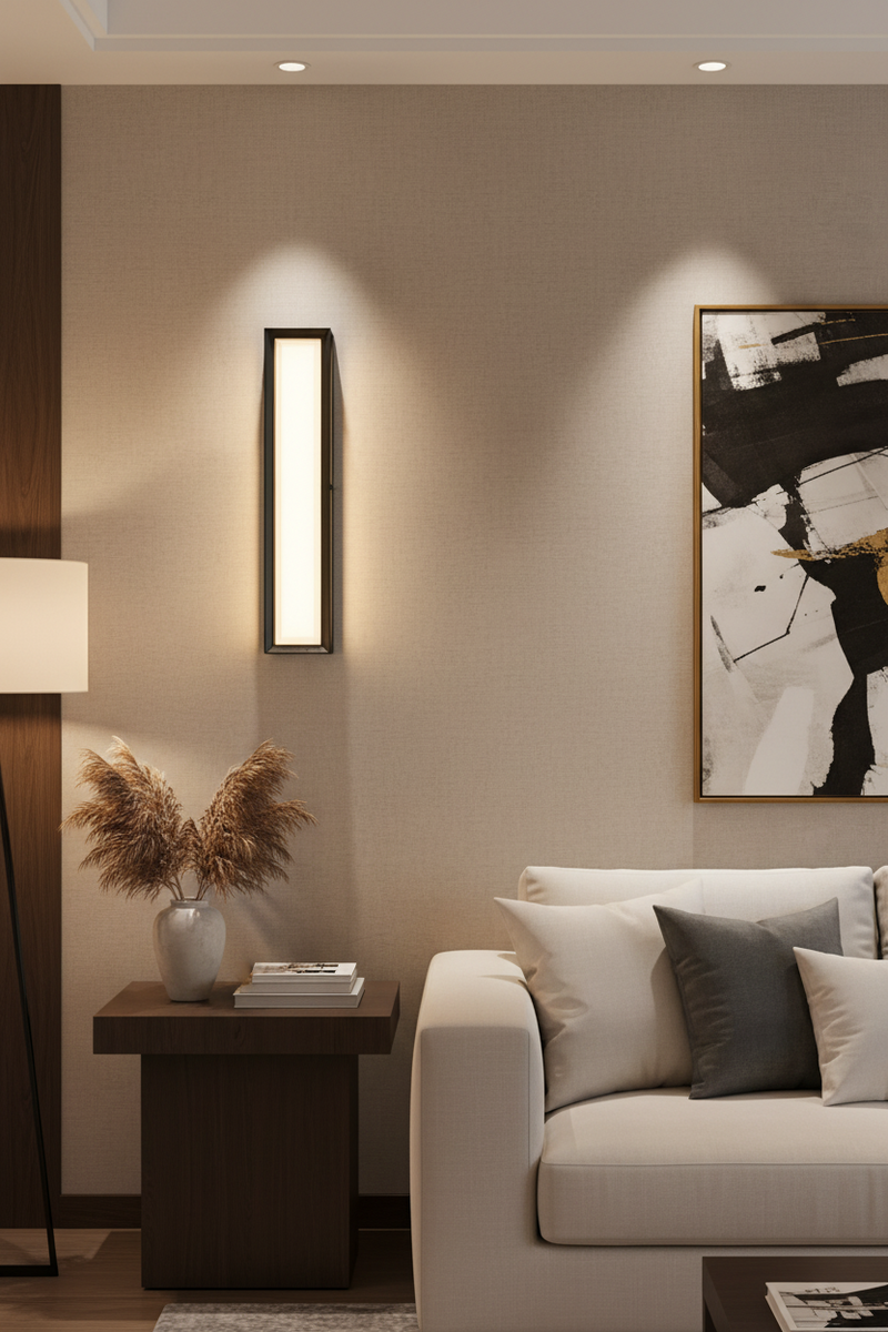 WALL LIGHT-L640 BLACK