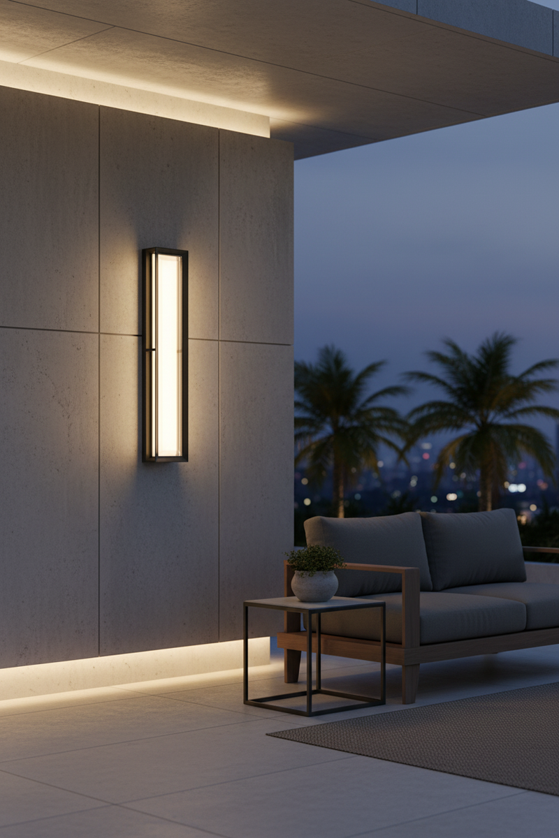 WALL LIGHT-L640 BLACK