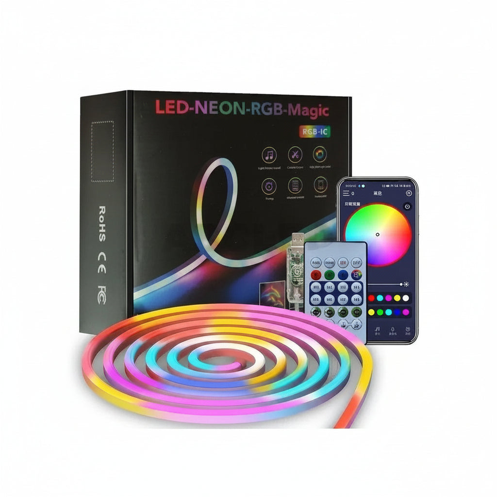 10M Smart Neon Led Strip Light, USB Powered LED RGB Magic light.