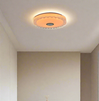 LED Ceiling Light With Bluetooth Speaker CE009 modern smart ceiling light with built-in Bluetooth audio for living room lighting.