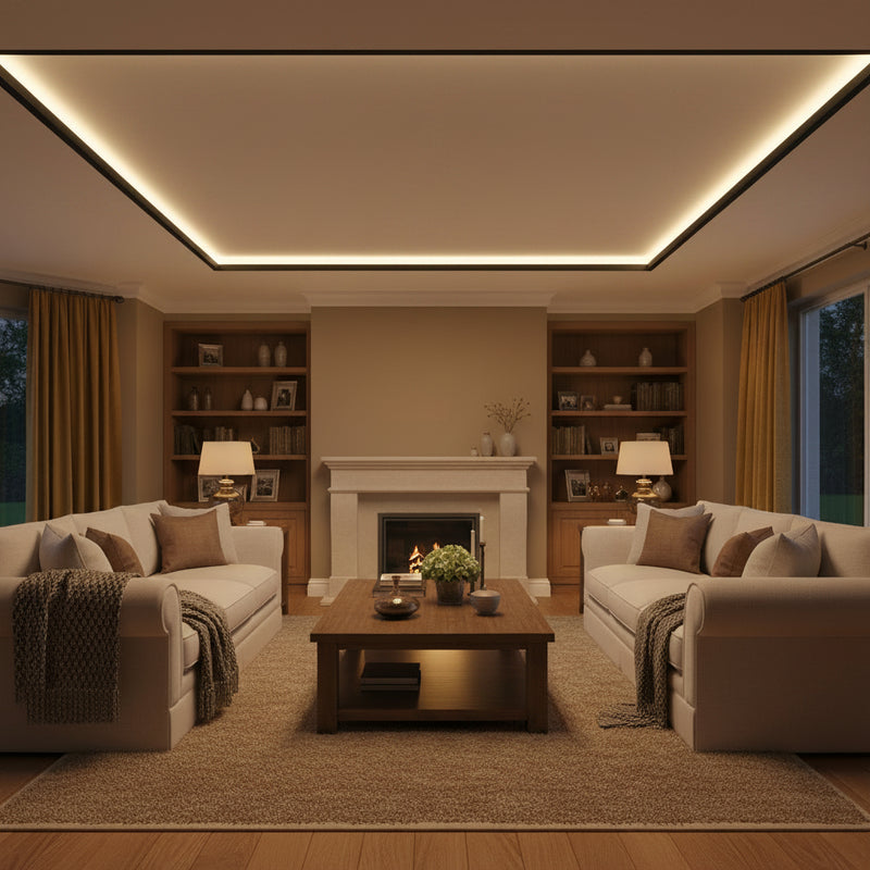 17mm x 7mm 3M Recessed Aluminum Channel for LED Strip Lights-2103SL.