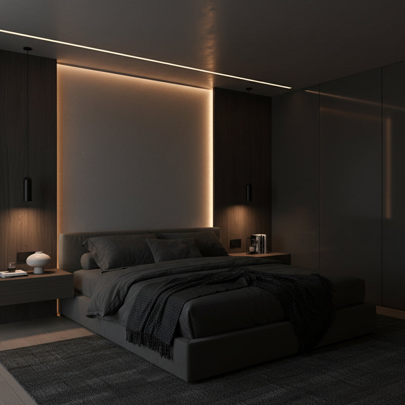17mm x 7mm 3M surface mount strip light aluminum profile-2102BK.