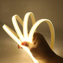 50M 220V 50CM cuttable COB high bright LED strip light installed under kitchen cabinets