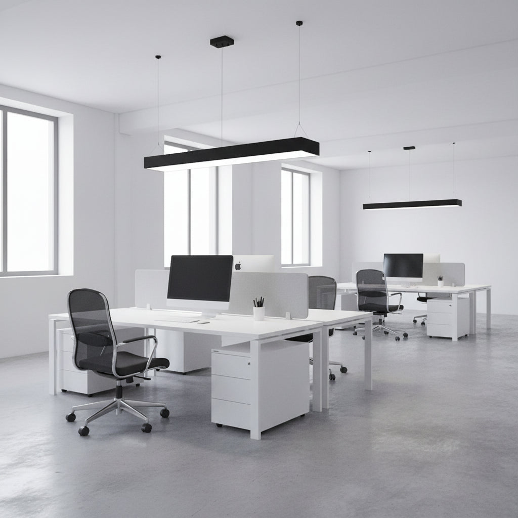 100W 1180x300mm LED Office Pendant light 6500K.