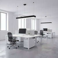 100W 1180x300mm LED Office Pendant light 6500K.