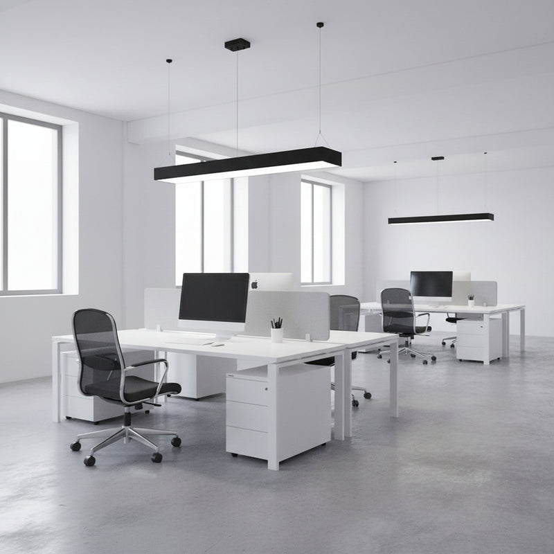 100W 1180x300mm LED Office Pendant light 6500K.
