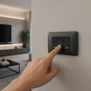 3 Lever 1 Way Switch - Black.
